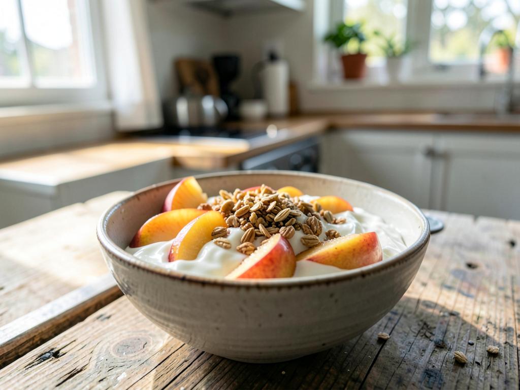 Comment préparer un dessert express avec des fruits de saison et un yaourt local ?