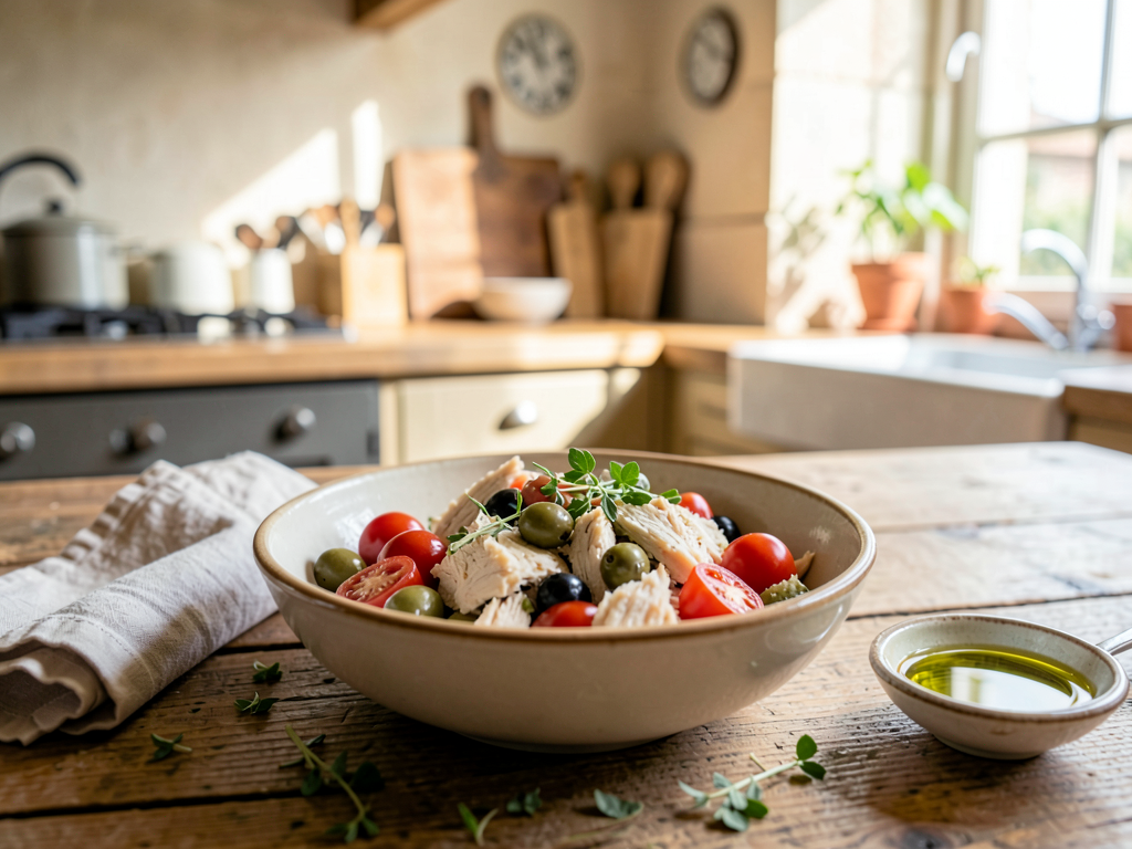 Comment transformer les restes de poulet rôti en salade provençale fraîcheur ?