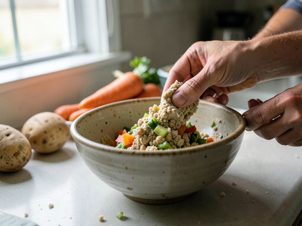Batch cooking d'hiver : transformer les restes de légumes en chichis végétariens