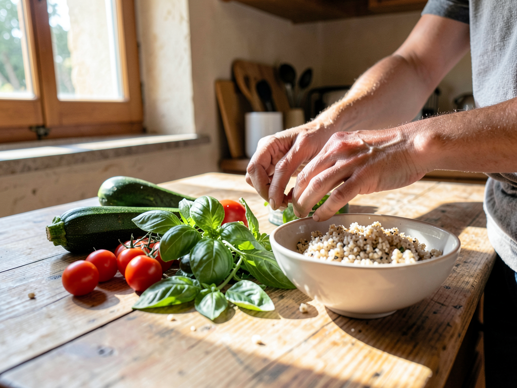 Comment composer un plat principal équilibré uniquement avec des produits de saison ?